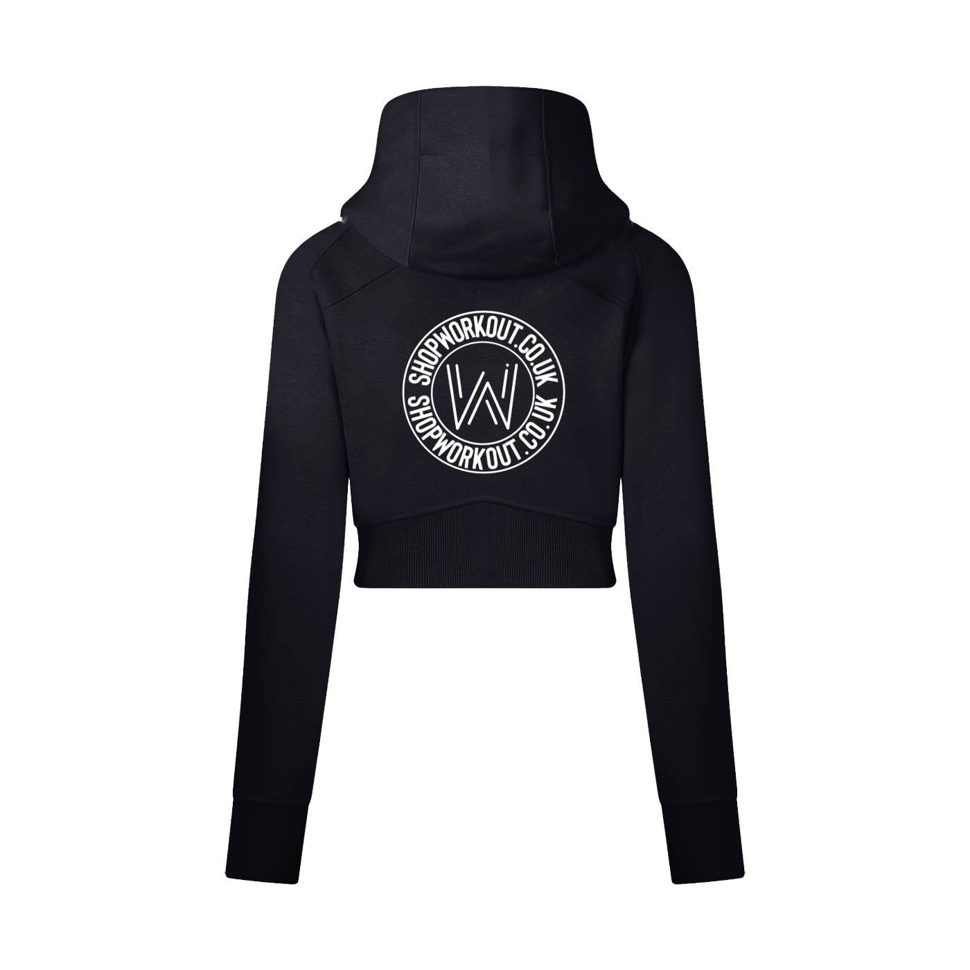 Cropped Zip-Through Hoodie