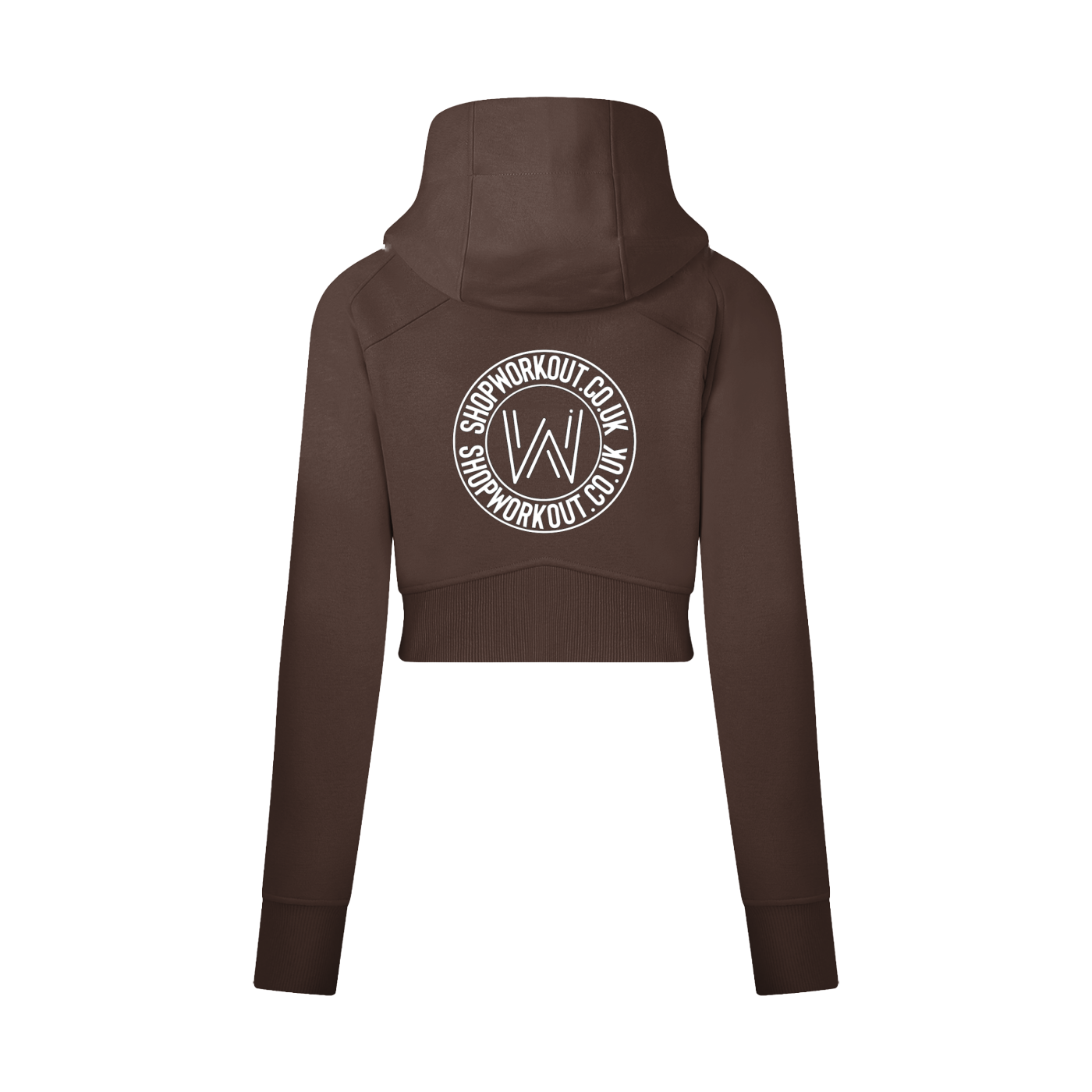 Cropped Zip-Through Hoodie