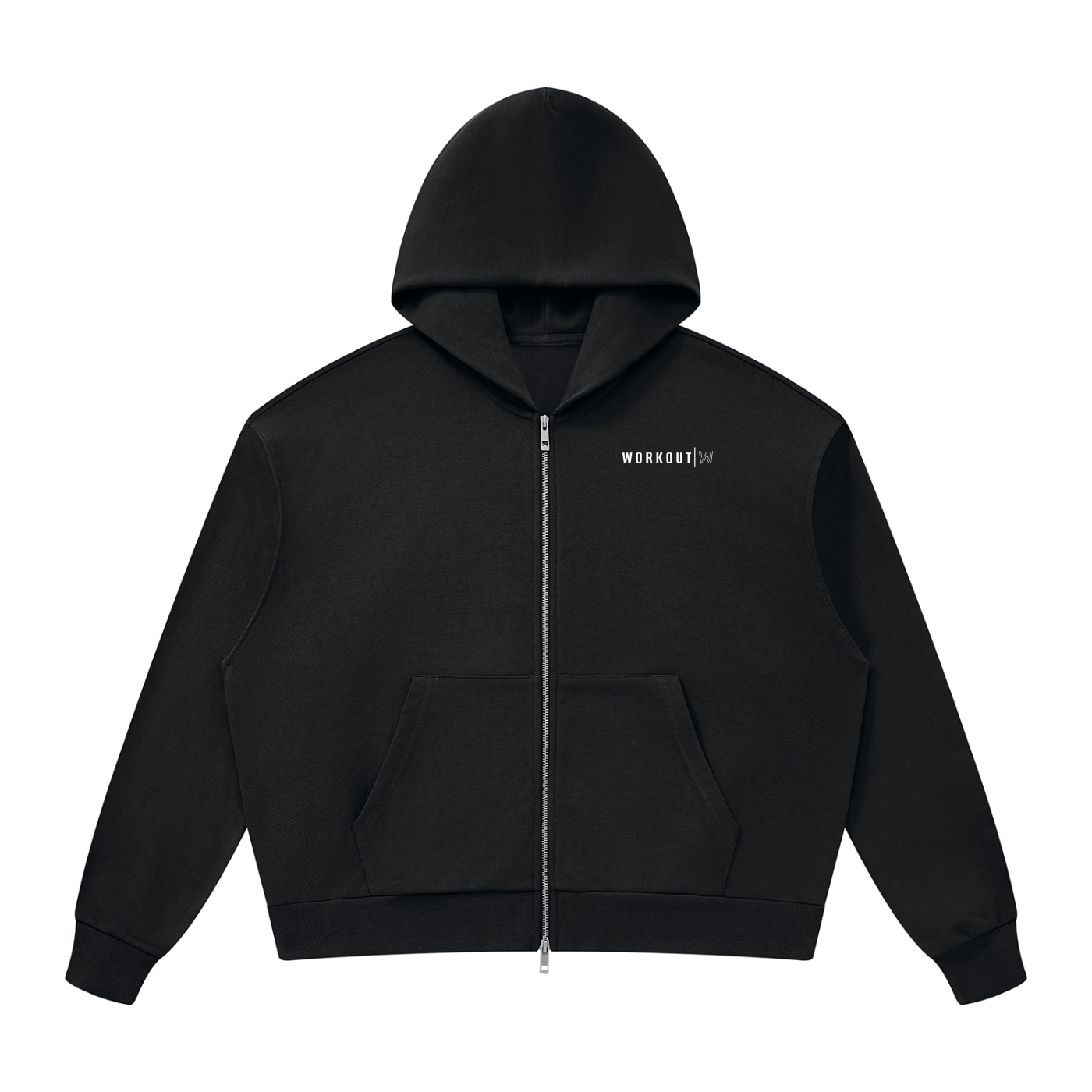 Unisex Drop Shoulder Full Zip Hoodie
