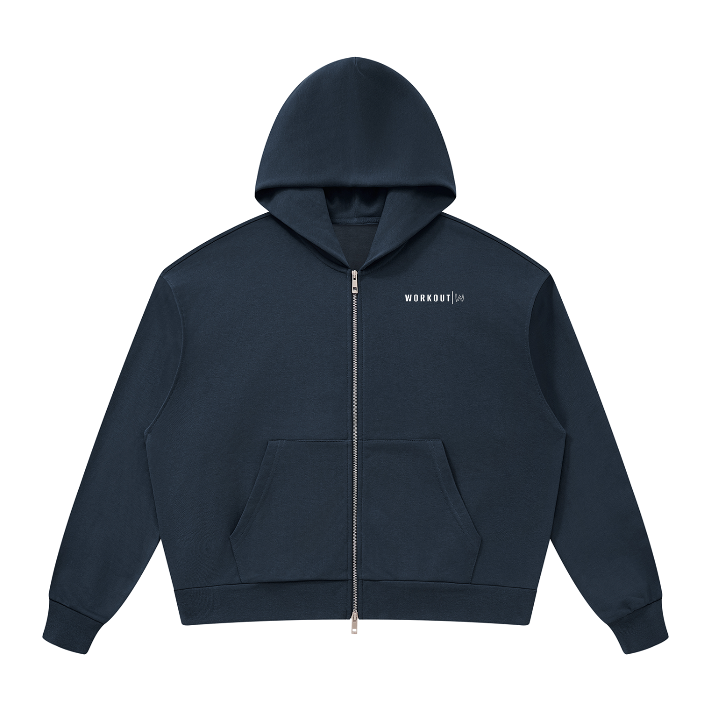 Unisex Drop Shoulder Full Zip Hoodie