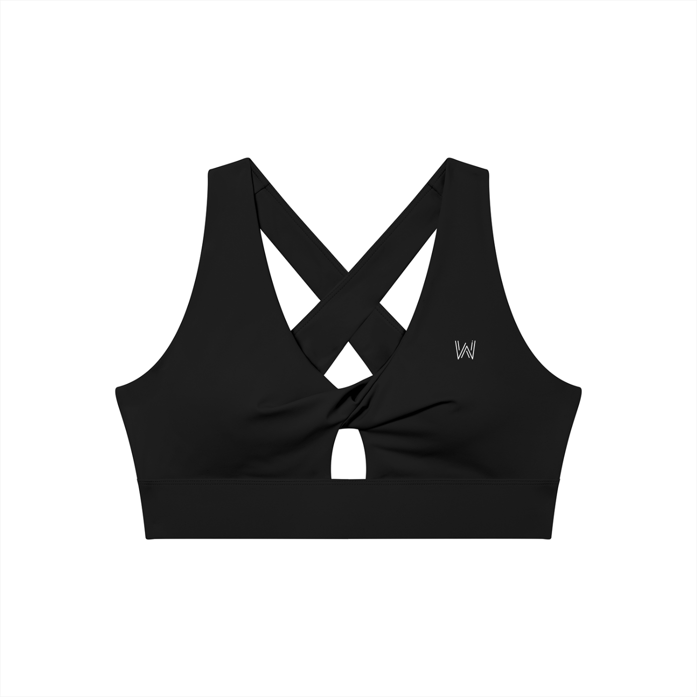 Women's Twist Front V-Neck Sports Bra