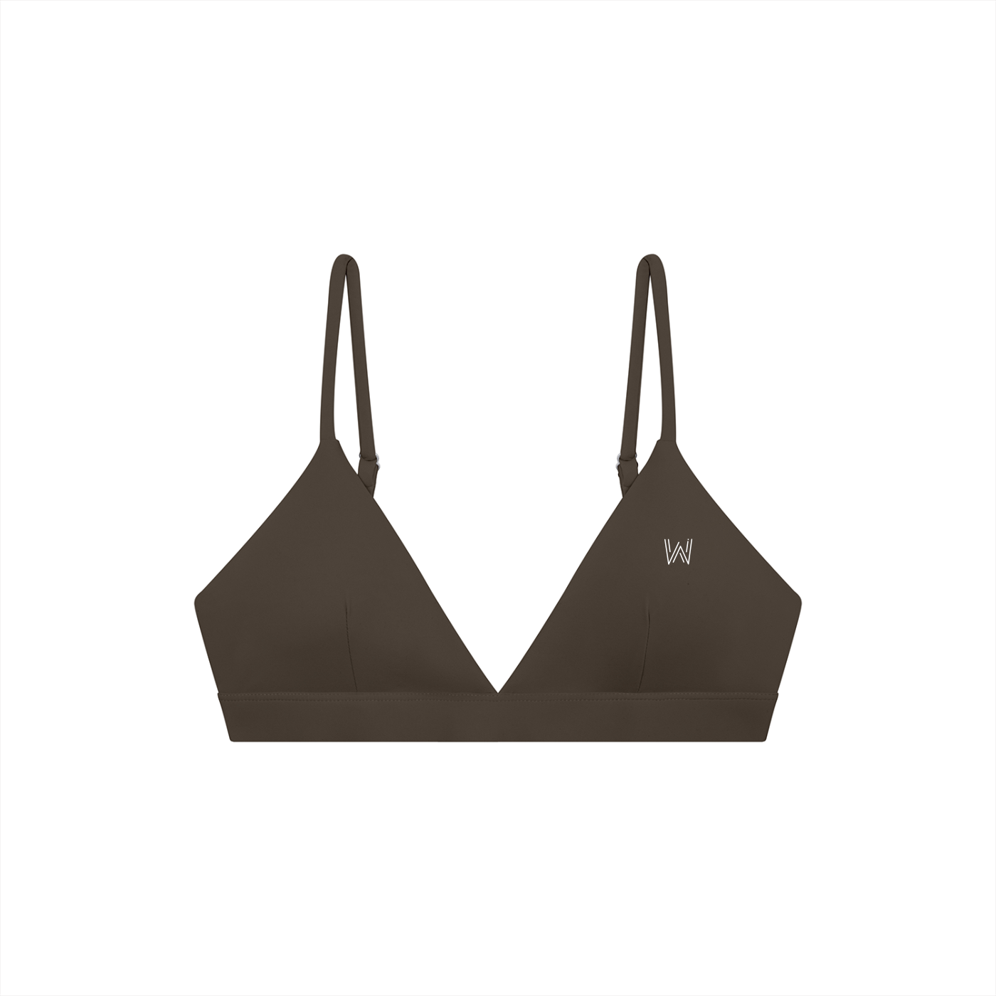 Cropped V-Neck Sports Bra